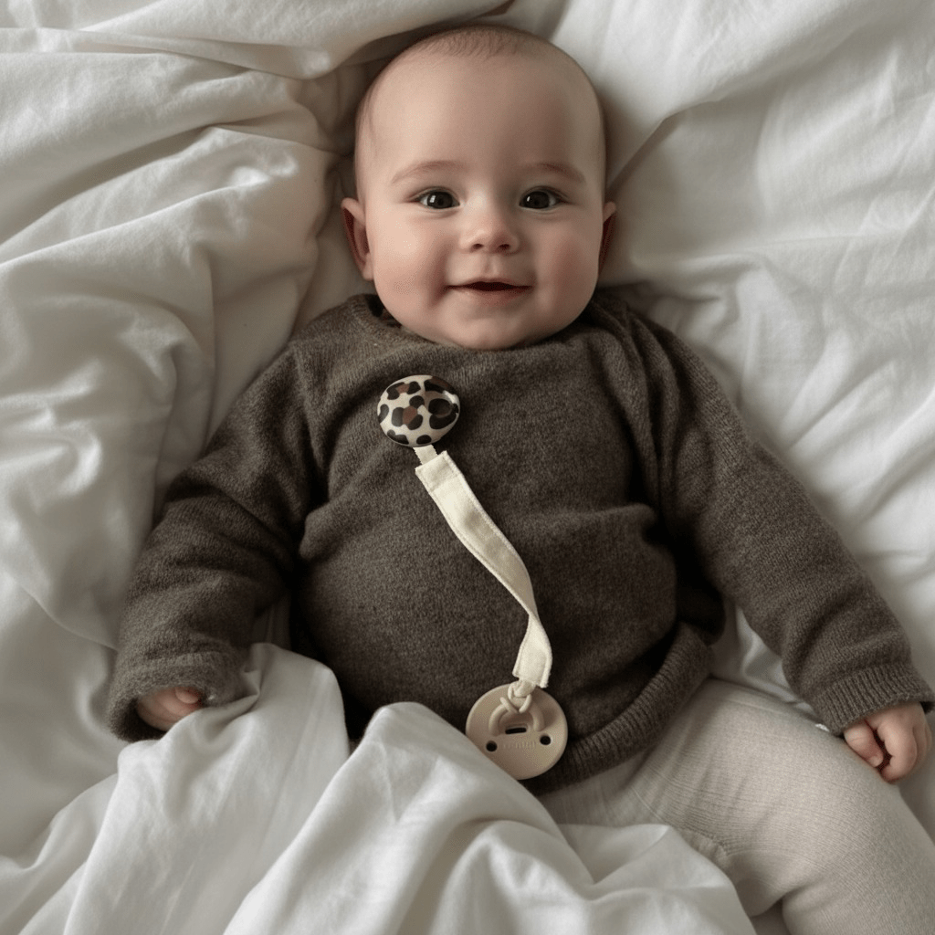 Attache - tétine "Pebble" | Graouu Pink - Élhée