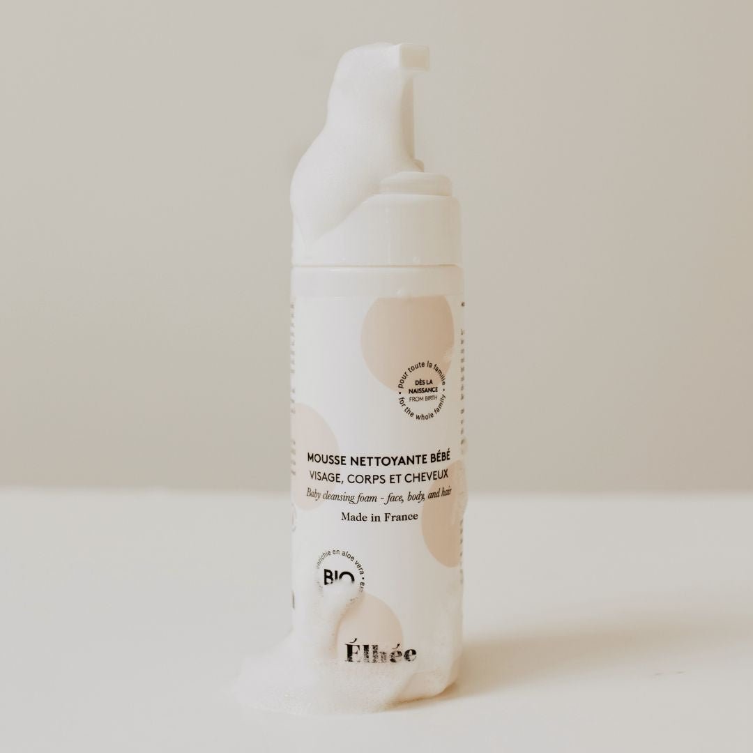 Mousse Nettoyante Bébé Bio 3 - en - 1 - Élhée