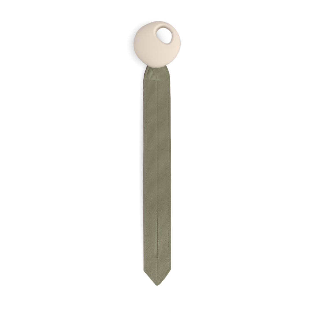 Attache-tétine "Pebble" | Kaki/Sand