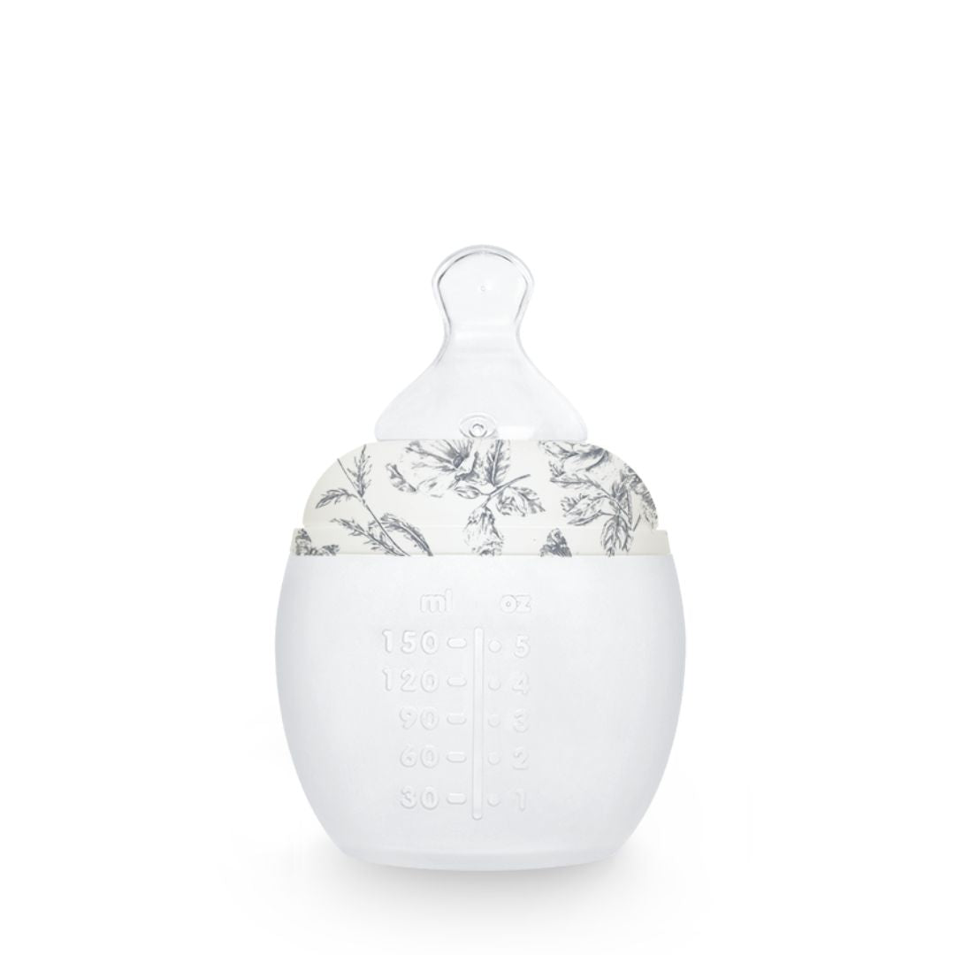 Biberon 150 ml | Tartine et Chocolat "Toile de Jouy" Gris 0m+ - Élhée