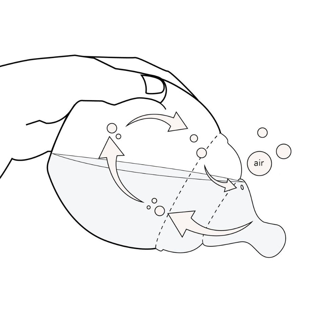 Biberon 240 ml anti - colique en silicone médical 0 - 9m | Kaki - Élhée