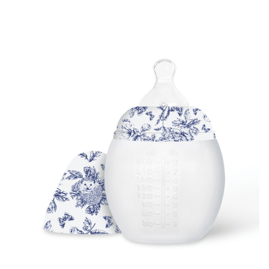 Biberon 240 ml | Tartine et Chocolat "Toile de Jouy" Bleu - Élhée