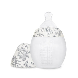 Biberon 240 ml | Tartine et Chocolat "Toile de Jouy" Gris - Élhée