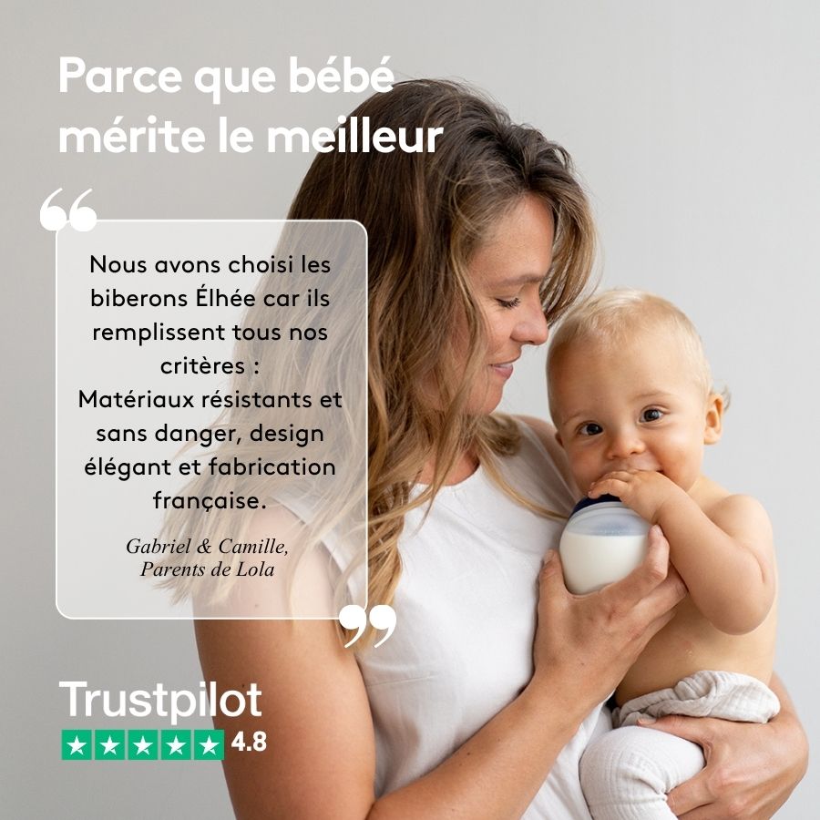 Biberon anti - colique 150 ml | Full of Love Blue 0m+ - Élhée