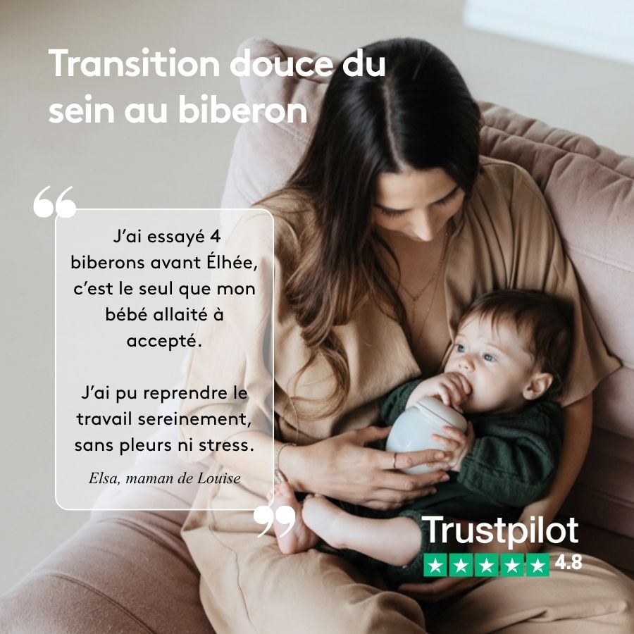 Biberon anti - colique 150 ml | Full of Love Pink 0m+ - Élhée