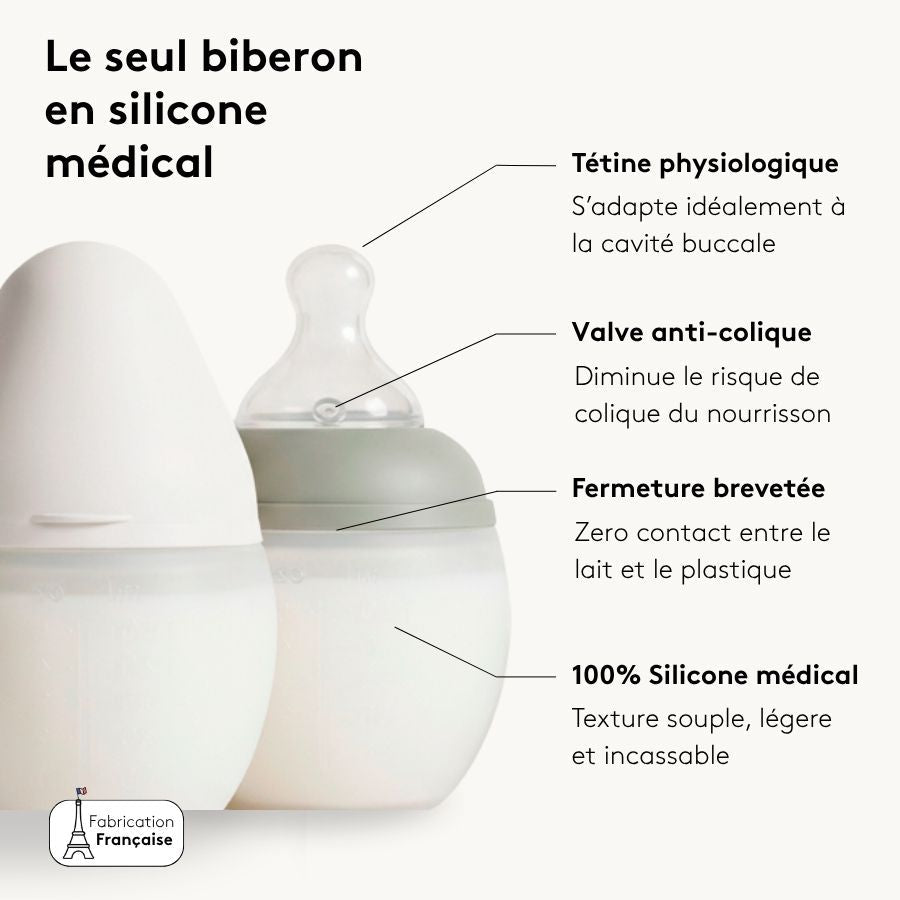 Biberon anti - colique 150 ml | Full of Love Pink 0m+ - Élhée