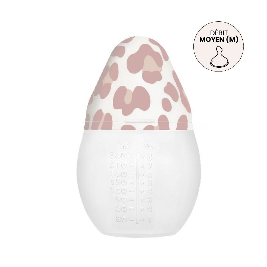 Biberon anti - colique 240 ml | Graouu Pink 0m+ - Élhée