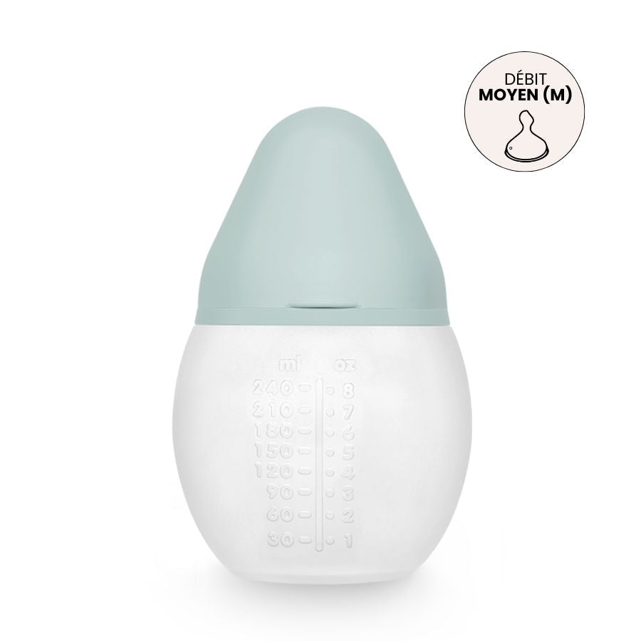 Biberon anti - colique 240 ml | Ivy Green 0m+ - Élhée