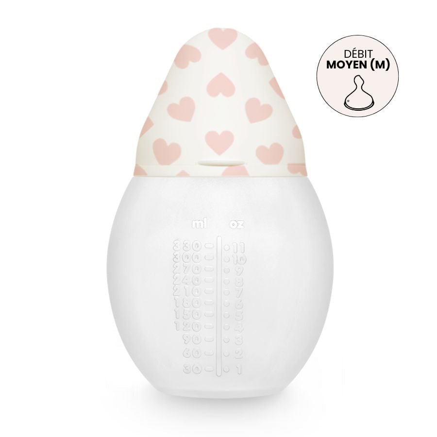 Biberon anti - colique 330 ml | Full of Love Pink 3m+ - Élhée