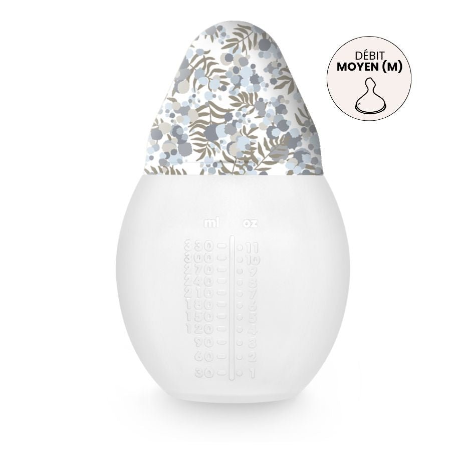 Biberon anti - colique 330 ml | Liberty Mimosa Blue 3m+ - Élhée
