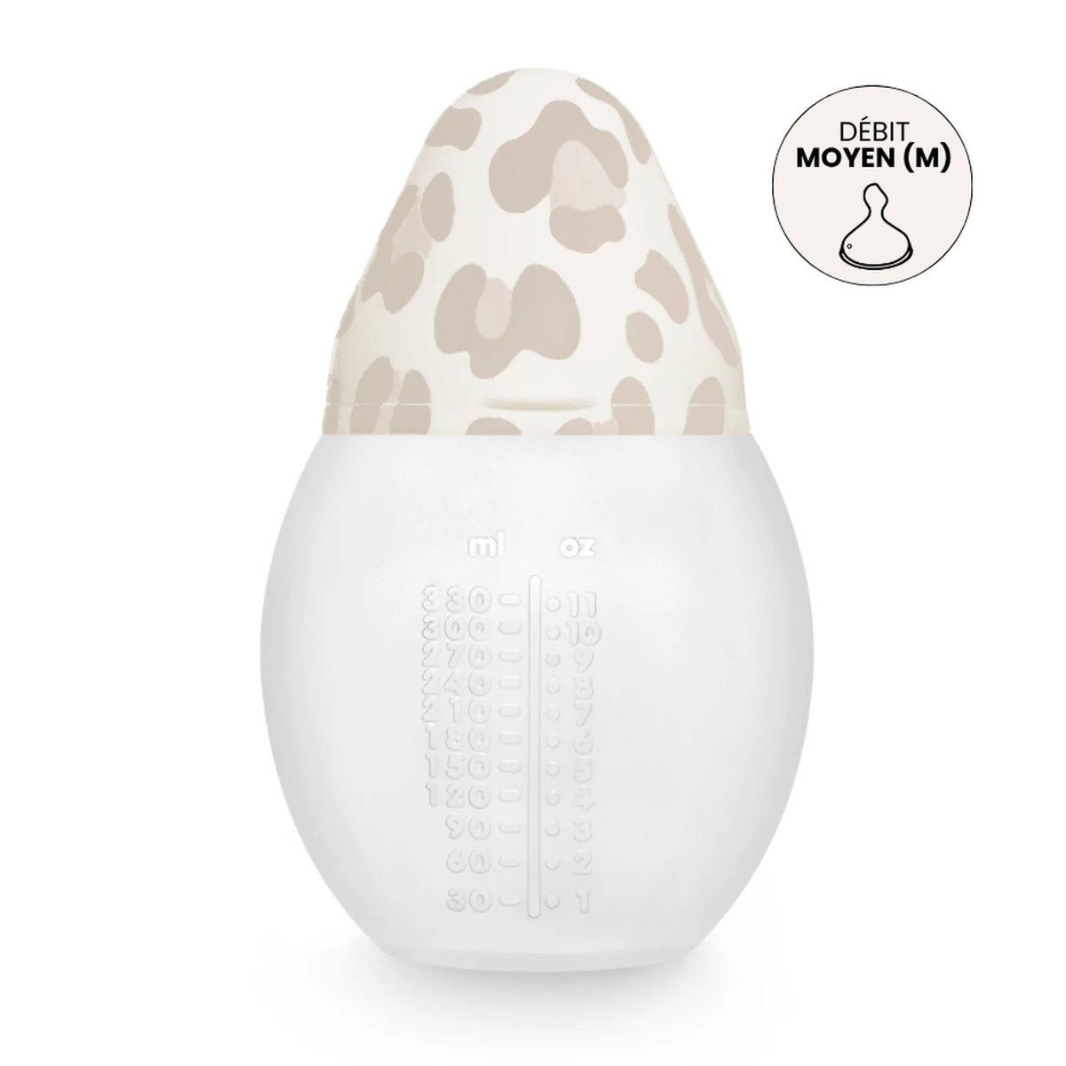Biberon anti-colique léopard 330 ml | Graouu Sand 3m+ - Élhée
