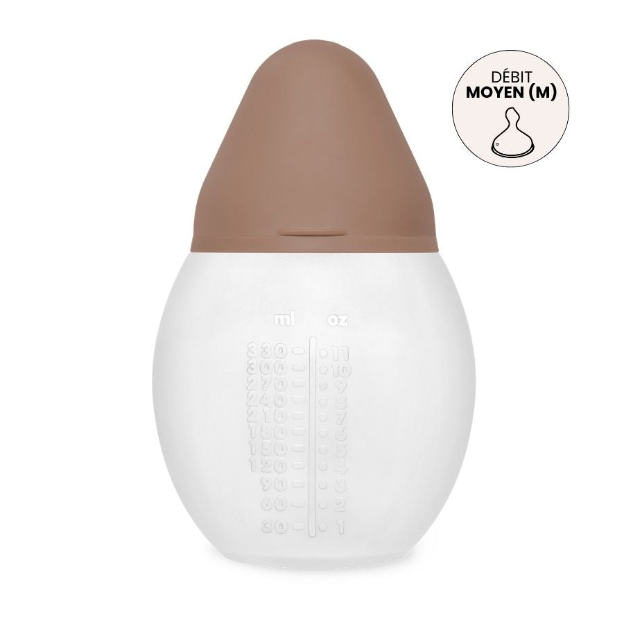 Anti-colic baby bottle 330ml | Mocha Mousse 3m+