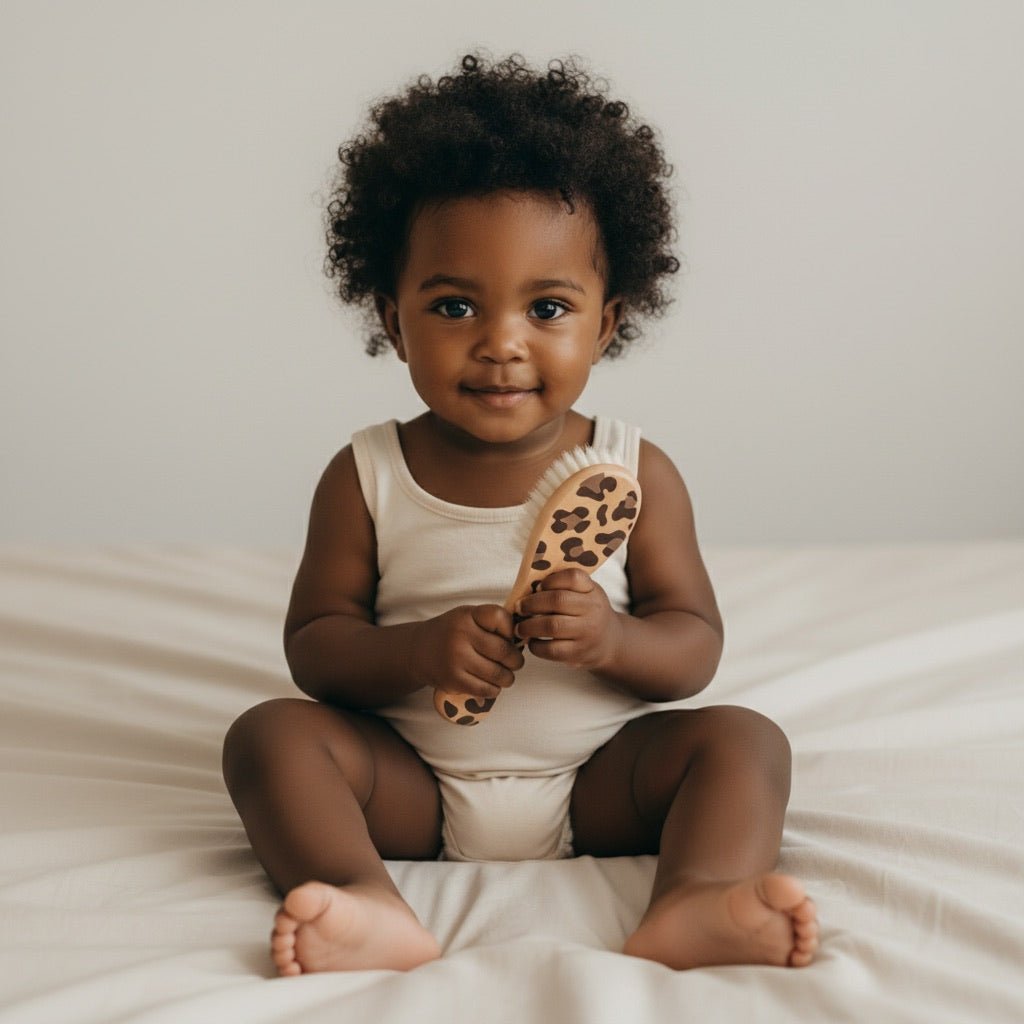 Brosse bébé en bois naturel Graouu - Élhée