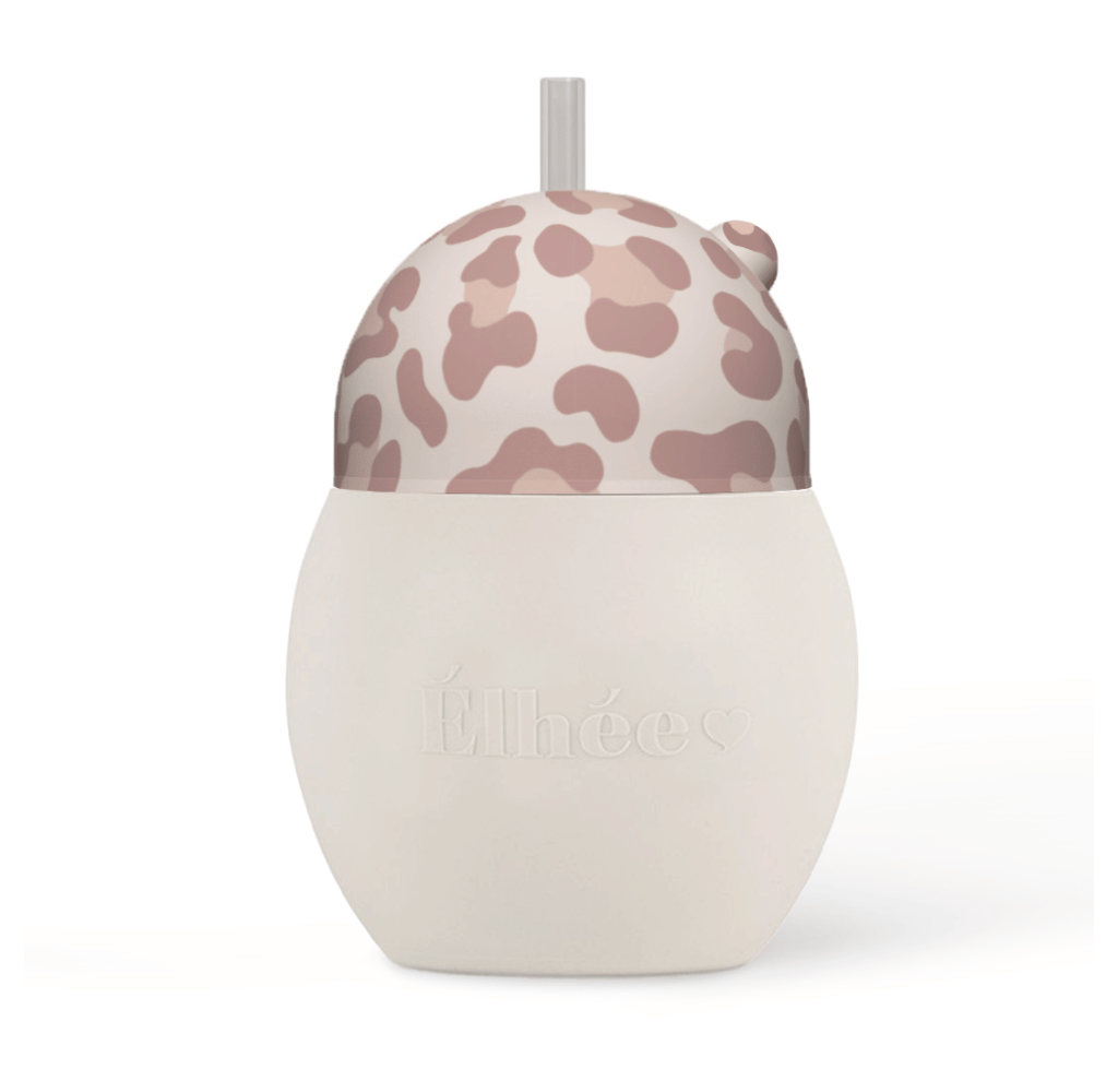 Tasse à paille lestée 240 ml | Graouu Pink 6m+ - Élhée