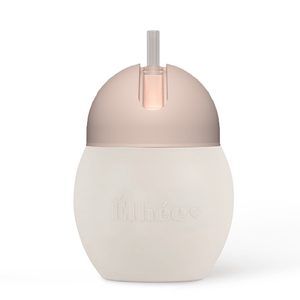 Tasse à paille lestée anti-fuite Élhée 240 ml, coloris Sand/Nude