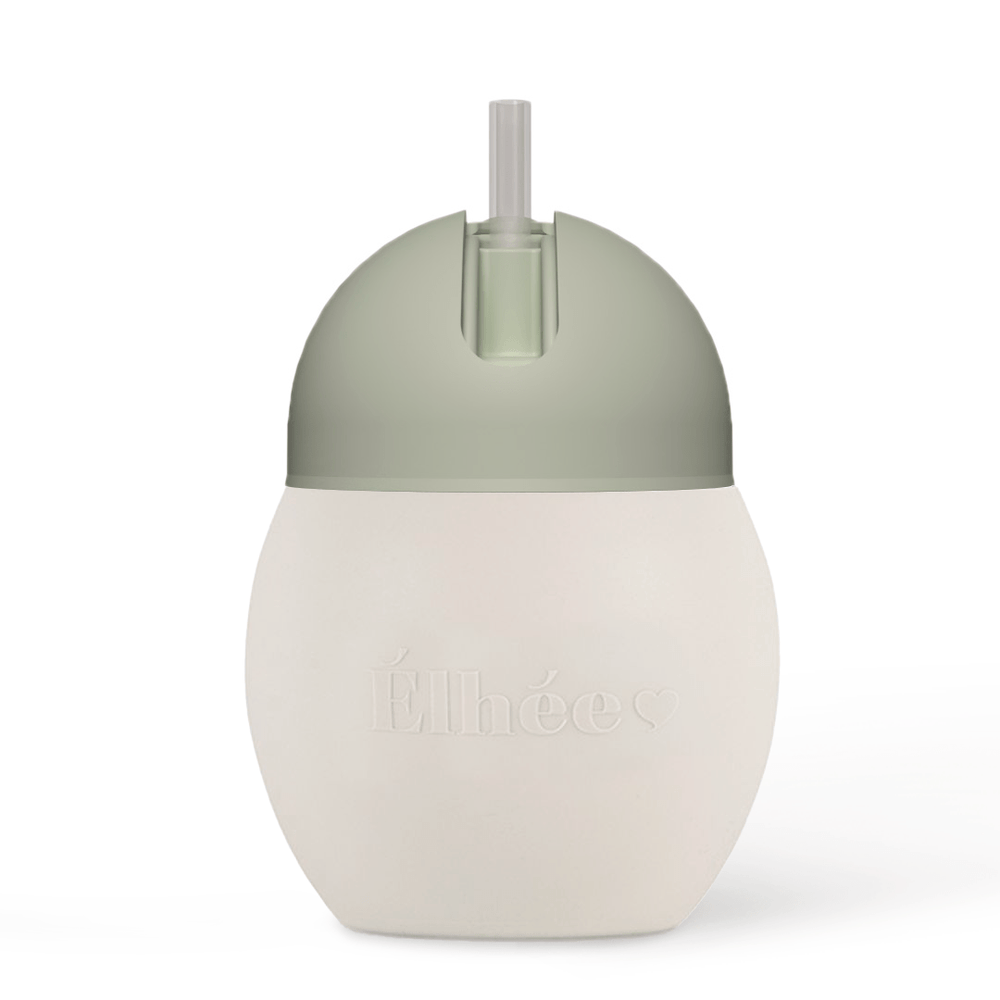 Tasse à paille lestée 240 ml | Sand/Sage 9m+ - Élhée