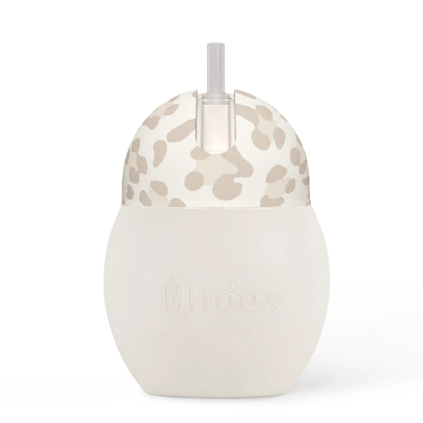 Tasse à paille lestée léopard 240 ml | Graouu Sand 9m+ | Coconut